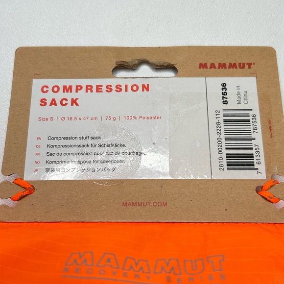 Mammut NWT‎ Compression Sack Large Vibrant Orange Camping Hiking Backpacking New - Picture 4 of 7